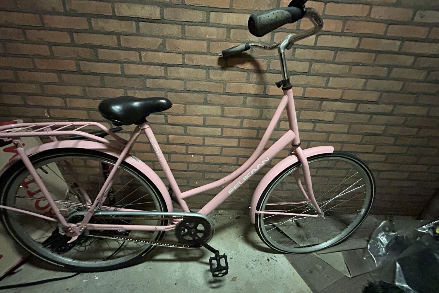 Superleuke roze pelikaan damesfiets omafiets stationfiets