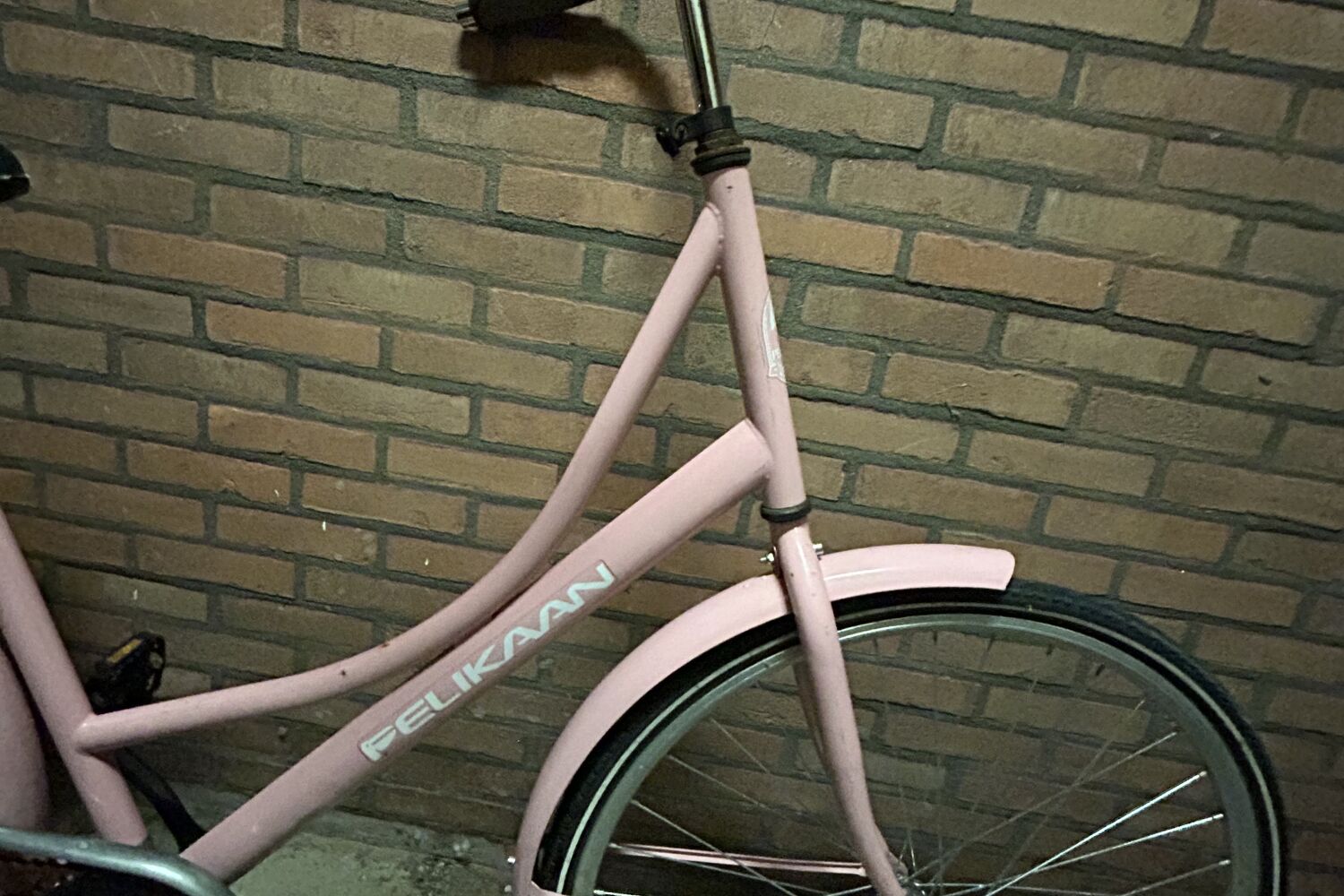 Superleuke roze pelikaan damesfiets omafiets stationfiets